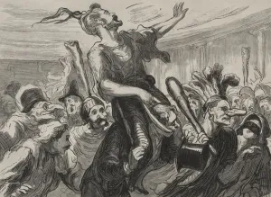 Honoredaumier French Prints: Bal de lopera: vivent les flambards. Creator: Honore Daumier (French, 1808-1879)
