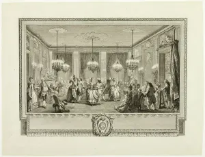 Social Event Prints: Bal Paré (The Jewel Ball), 1774. Creator: Antoine Jean Duclos