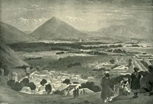 Anglo Afghan War Gallery: The Bala Hissar and City of Kabul from the Upper Part of the Citadel, c1842, (1901)