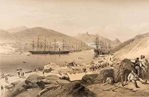 Images Dated 22nd November 2017: Balaklava. The Quays and the Shipping, 1855