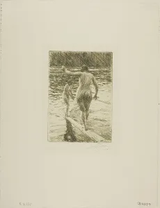Diving Prints: Balance, 1919. Creator: Anders Leonard Zorn