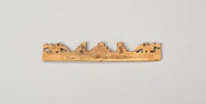 Weights And Measures Prints: Balance-Beam Scale with Cut-Out Bird and Step Motifs, A. D. 500 / 1400. Creator: Unknown