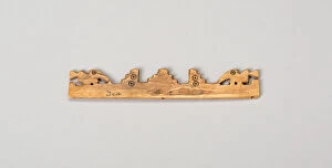 Bone Collection: Balance-Beam Scale with Cut-Out Bird and Step Motifs, A.D. 500 / 1400. Creator: Unknown