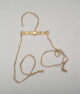 String Gallery: Balance-Beam Scale with Incised Circles and Strings Attached, A.D. 500 / 800