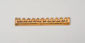 Weights And Measures Prints: Balance-Beam Scale with Row of Cut-Out Figures and Incised Circles, A. D. 500 / 800