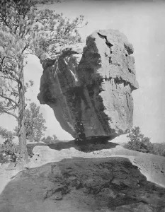 Colorado Prints: Balanced Rock, Garden of the Gods, Col. c1897. Creator: Unknown