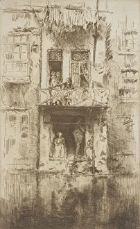 Whistler J Mcneill Prints: Balcony, Amsterdam, 1889. Creator: James Abbott McNeill Whistler