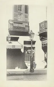 Balcony Rail Prints: Balcony Railing, 1935/1942. Creator: Arelia Arbo
