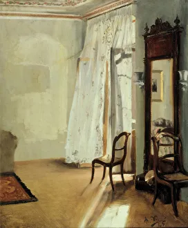 The Balcony Room, 1845. Artist: Menzel, Adolph Friedrich, von (1815-1905) The Balcony Room, 1845. Artist: Menzel, Adolph Friedrich, von (1815-1905)