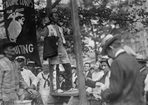 Training Ship Prints: Bald Eagle on U.S.S. Recruit, 28 Jul 1917. Creator: Bain News Service