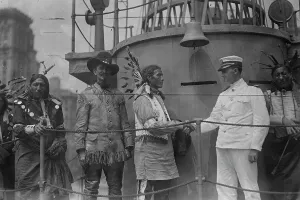 Training Ship Prints: Bald Eagle, Wells Hawks, 28 Jul 1917. Creator: Bain News Service