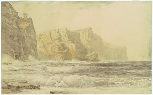 Richards William Trost Prints: Baldart Castle, Kilkee, County Clare, Ireland, 1892. Creator: William Trost Richards