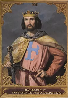 Knights Collection: Baldwin I of Constantinople (1171-1205), 1845. Creator: Picot