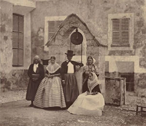 Clifford Collection: Baleares, Aldeanos de Palma y sus alrrededores, 1860. Creator: Charles Clifford
