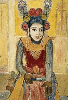 Balinese (II). Legong dancer, ca 1926. Creator: Genin, Robert (1884-1941)