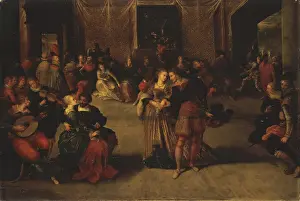 Class Prints: The Ball, 1610. Creator: Frans Francken II