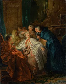 Candlelight Prints: Before the Ball, 1735. Creator: Jean Francois de Troy