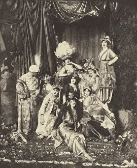 One Thousand And One Nights Prints: A ball of the Arabian Nights (Persian Fete) at the countess Clémentine Félicité de