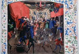 Ball of the Burning Men, 1393. (c1470)