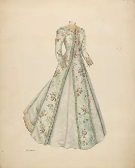 Edith Magnette Prints: Ball Dress, c. 1938. Creator: Edith Magnette