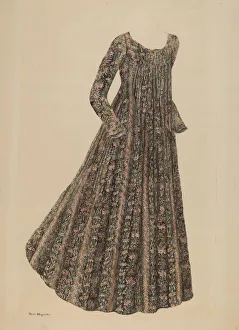 Edith Magnette Prints: Ball Dress, c. 1939. Creator: Edith Magnette