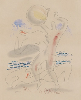Ball game, 1930. Creator: Mikulas Galanda