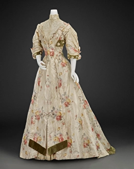 Garment Prints: Ball Gown, 1890-1900. Creator: Unknown