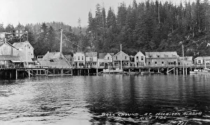 Alaska Prints: Ball ground under water at high tide, 1916. Creator: Unknown