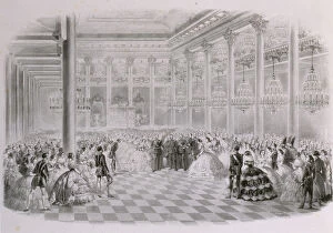 Images Dated 10th December 2014: Ball in the Hall of the Russian Assembly of Nobility on the occasion of the coronation of Emperor