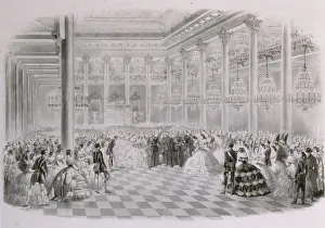 Ball in the Hall of the Russian Assembly of Nobility on the occasion of the coronation of Emperor Al Artist: Zichy, Mihaly (1827-1906)