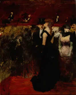 Ball at the Paris Opera. Artist: Forain, Jean-Louis (1852-1931) Ball at the Paris Opera. Artist: Forain, Jean-Louis (1852-1931)