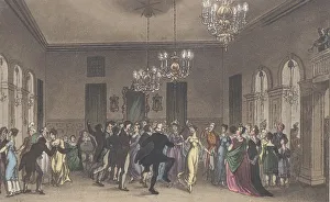 Joseph Constantine Prints: The Ball Room, from Poetical Sketches of Scarborough, 1813. 1813
