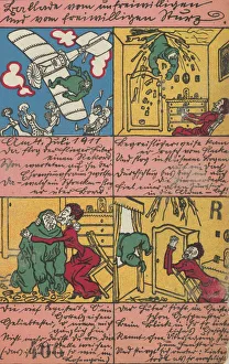 Ballad of the Involuntary and Voluntary Fall (Ballade vom unfreiwilligen und vom freiwilli... 1911. Creator: Moritz Jung)