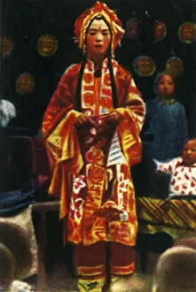 Ballad Singer Prints: Ballad-singer, China, c1928. Creator: Unknown