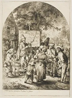 Ballad Singer Prints: Ballad Singer at a Country Fair, n.d. Creator: Christian Wilhelm Ernst Dietrich