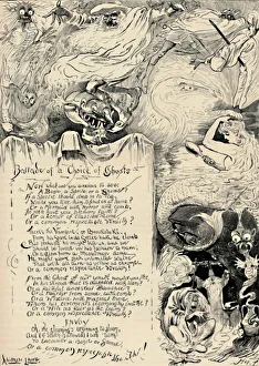 Andrew Prints: Ballade of a Choice of Ghosts, 1886. Artist: Harry Furniss