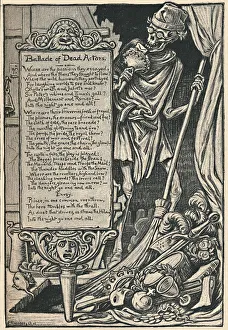 Ballad Prints: Ballade of Dead Actors, 1886. Artist: Elihu Vedder
