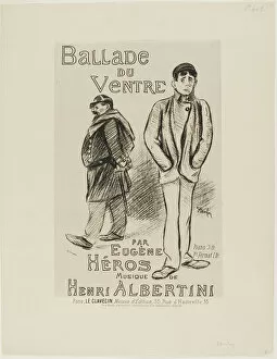 Eug And Xe8 Collection: Ballade du Ventre, 1892. Creator: Theophile Alexandre Steinlen