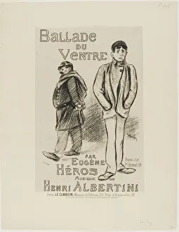 Ballade du Ventre, 1892. Creator: Theophile Alexandre Steinlen