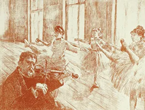 Ballet Class, 1889–90. Creator: Georges William Thornley