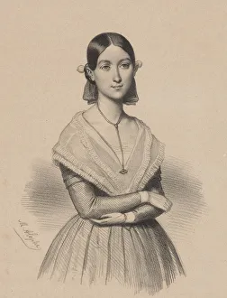 Marie Alexandre Menut 1812 1883 Prints: Ballet dancer Carlotta Grisi (1819-1899), 1840