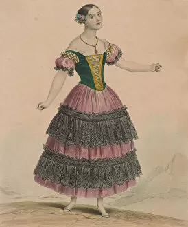 Elssler Gallery: Ballet dancer Fanny Elssler (1810-1884), 1834