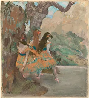 Edgar Gallery: Ballet Dancers, c. 1877. Creator: Edgar Degas