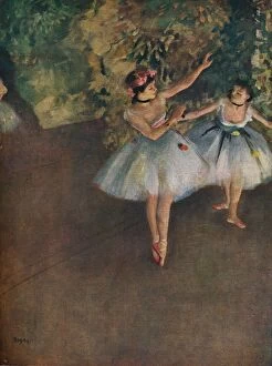 Arm Movement Gallery: Two Ballet Dancers on the Stage (Deux Danseuses Sur La Scene), 1874 (1946). Artist: Edgar Degas