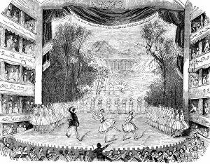 Costa Collection: Ballet performance at Her Majestys Theatre, London, 1842