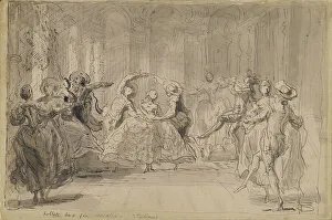 Gabriel Jacques De Saint Aubin Prints: Ballet from The Rival Fairies, 1748