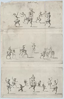 Mythological Creature Gallery: Ballets of Satyrs, 17th century. 17th century. Creator: Anon