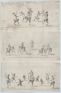 Mythological Collection: Ballets of Satyrs, 17th century. 17th century. Creator: Anon
