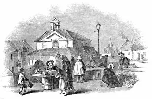 Market Stall Collection: Ballinasloe, 1845. Creator: Unknown