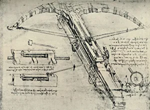 Mechanical Gallery: Ballista, 1928. Artist: Leonardo da Vinci